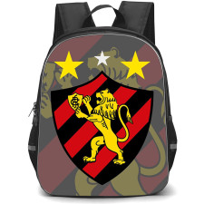 Sport Club do Recife Backpack School Bag StudentPack - Sport Club do Recife Logo with Blur Logo Effect Background