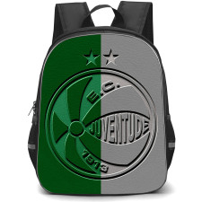 Esporte Clube Juventude Backpack School Bag StudentPack - Esporte Clube Juventude with Half Split Green Effect