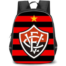 Esporte Clube Vitoria Backpack School Bag StudentPack - Esporte Clube Vitoria Logo with Horizontal Red Stripe Effect