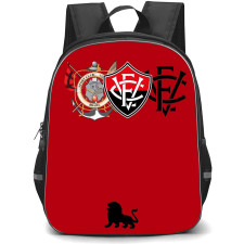 Esporte Clube Vitoria Backpack School Bag StudentPack - Esporte Clube Vitoria Logo with Solid Red Background