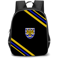 Consett Association Football Club Backpack School Bag StudentPack - Consett Association Football Club Large Logo With Stripe