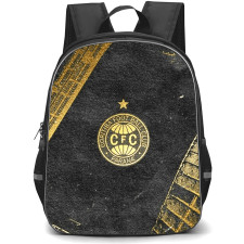Coritiba FootBall Club Backpack School Bag StudentPack - Coritiba FootBall Club Logo with Dark Texture Background