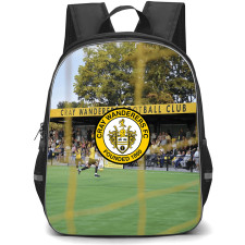 Cray Wanderers Football Club Backpack School Bag StudentPack - Cray Wanderers Football Club Stadium with Logo Football Play Moment