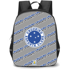 Cruzeiro Esporte Clube Backpack StudentPack - Cruzeiro Esporte Clube Football Club Medley Monogram Wordmark