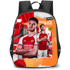 Declan Rice Backpack StudentPack - Declan Rice Arsenal F.C. Portrait On North London Poster Art