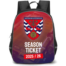 National League South Dagenham & Redbridge Backpack School Bag StudentPack - Season Tickets Poster