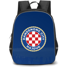 Dandenong City Soccer Club Backpack School Bag StudentPack - Logo In Blue Background