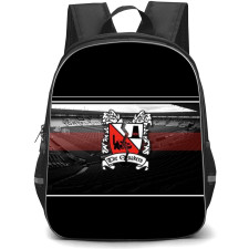 National League North Darlington Backpack School Bag StudentPack - Crack Logo In Black And White