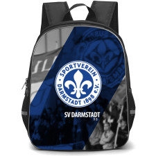 SV Darmstadt 98 Backpack School Bag StudentPack - Logo Crowd Blue Gray Background Football Club
