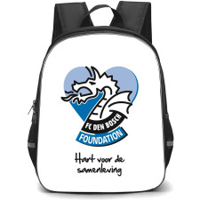 FC Den Bosch Backpack School Bag StudentPack - Logo Quote In White Background Football Club
