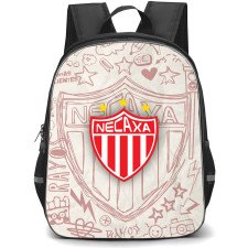 Impulsora del Deportivo Necaxa S.A. de C.V. Backpack School Bag StudentPack - Impulsora del Deportivo Necaxa S.A. de C.V. Logo with Sketch Style Background