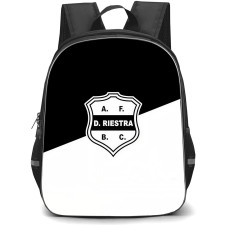 Deportivo Riestra Asociacion de Fomento Barrio Colon Backpack School Bag StudentPack - Deportivo Riestra Asociacion de Fomento Barrio Colon Logo with Black and White Background