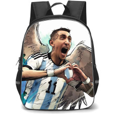 Angel Di Maria Backpack StudentPack - Angel Di Maria Signature Celebration Illustration Art