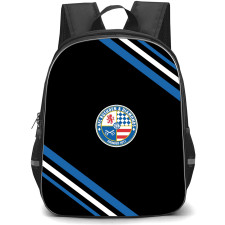 AFC Rushden & Diamonds Football Club Backpack School Bag StudentPack - AFC Rushden & Diamonds Football Club Large Logo With Stripe