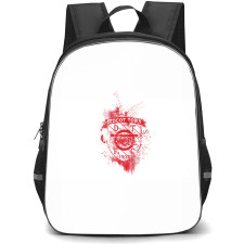 Didcot Town Football Club Backpack School Bag StudentPack - Didcot Town Football Club Logo with Red Paint Splash Effect