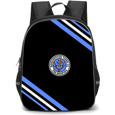 Dorchester Town Football Club Backpack School Bag StudentPack - Dorchester Town Football Club Large Logo With Stripe