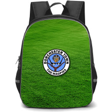 Dorchester Town Football Club Backpack School Bag StudentPack - Dorchester Town Football Club With Logo Grass Background