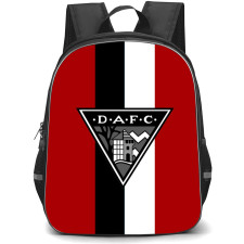 Dunfermline Athletic Backpack School Bag StudentPack - Logo In Red And Black And White Background Football Club