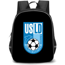 USL Dunkerque Backpack School Bag StudentPack - Large Logo Football Club