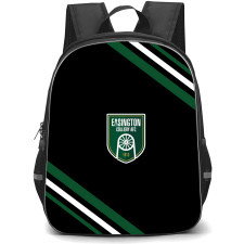 Easington Colliery Association Football Club Backpack School Bag StudentPack - Easington Colliery Association Football Club Large Logo With Stripe