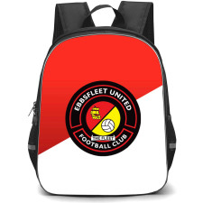 National League South Ebbsfleet United Backpack School Bag StudentPack - Large Logo In Red And White Background