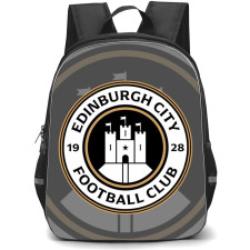 Edinburgh City Backpack School Bag StudentPack - Logo In Overlay Gray Background Football Club