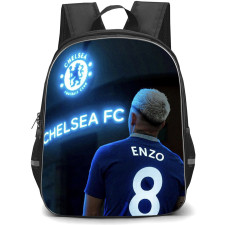 Enzo Fernandez Backpack StudentPack - Enzo Fernandez Chelsea F.C. 8 Standing Back Poster