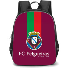 FC Felgueiras Backpack School Bag StudentPack - FC Felgueiras Logo With Green Red Stripe Mulberry Background