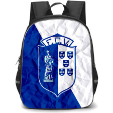 FC Vizela Backpack School Bag StudentPack - FC Vizela Logo On Blue White Flag Background