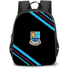 Farnham Town Football Club Backpack School Bag StudentPack - Farnham Town Football Club Large Logo With Stripe