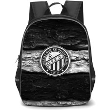 Operario Ferroviario Esporte Clube Backpack School Bag StudentPack - Operario Ferroviario Esporte Clube Logo with Wood Texture Black Effect