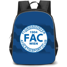 Floridsdorfer AC Backpack School Bag StudentPack - Logo In Blue Stripe Background
