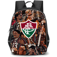 Fluminense Football Club Backpack School Bag StudentPack - Fluminense Football Club Logo with Trophy Effect