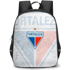 Fortaleza Esporte Clube Backpack School Bag StudentPack - Fortaleza Esporte Clube Logo with Blur Logo Effect Background
