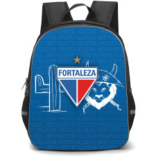 Fortaleza Esporte Clube Backpack School Bag StudentPack - Fortaleza Esporte Clube with Logo Text Pattern Blue Effect
