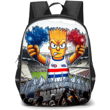 Fortaleza Esporte Clube Backpack School Bag StudentPack - Fortaleza Esporte Clube Stadium with Logo Mascot Fire Smoke Effect
