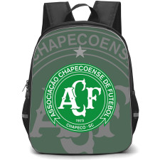 Associacao Chapecoense de Futebol Backpack School Bag StudentPack - Associacao Chapecoense de Futebol Centered Logo Fade Green Effect