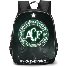 Associacao Chapecoense de Futebol Backpack School Bag StudentPack - Associacao Chapecoense de Futebol Smoky Stadium with Logo Dark Effect