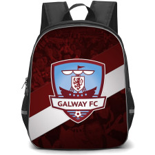 Galway United FC Backpack School Bag StudentPack - Logo Crown In Red Background