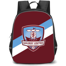 Galway United FC Backpack School Bag StudentPack - Logo In Red Blue And White Background