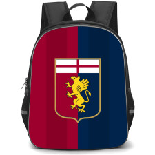 Genoa Cricket and Football Club Backpack School Bag StudentPack - Logo In Red And Blue Stripe Background