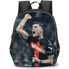 Granit Xhaka School Backpack StudentPack - Bayer 04 Leverkusen Granit Xhaka Scores His First Goal Celebration Poster