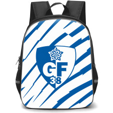 Grenoble Backpack School Bag StudentPack - Large Logo In Blue And White Scratch Background Football Club