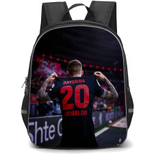 Alejandro Grimaldo School Backpack StudentPack - Bayer 04 Leverkusen Alejandro Grimaldo 20 Standing Back Showing Jersey