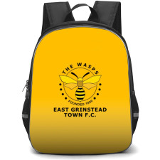 East Grinstead Town Football Club Backpack School Bag StudentPack - East Grinstead Town Football Club Logo Red Effect