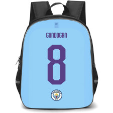 Ilkay Gundogan Backpack StudentPack - Ilkay Gundogan Manchester City F.C. No. 8 Jersey