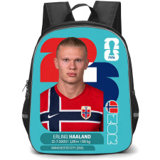 Erling Haaland Backpack School Bag StudentPack - Erling Haaland Norway National Team FIFA Media Day Portrait Poster