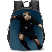 Erling Haaland Backpack School Bag StudentPack - Erling Haaland Jersey Number 9 Norway National Team Ice Cold Striker Edition Poster