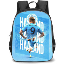 Erling Haaland Backpack StudentPack - Erling Haaland 9 Manchester City F.C. Standing Back Poster Art