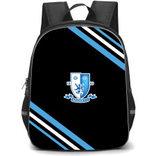 Hallam Football Club Backpack School Bag StudentPack - Hallam Football Club Large Logo With Stripe